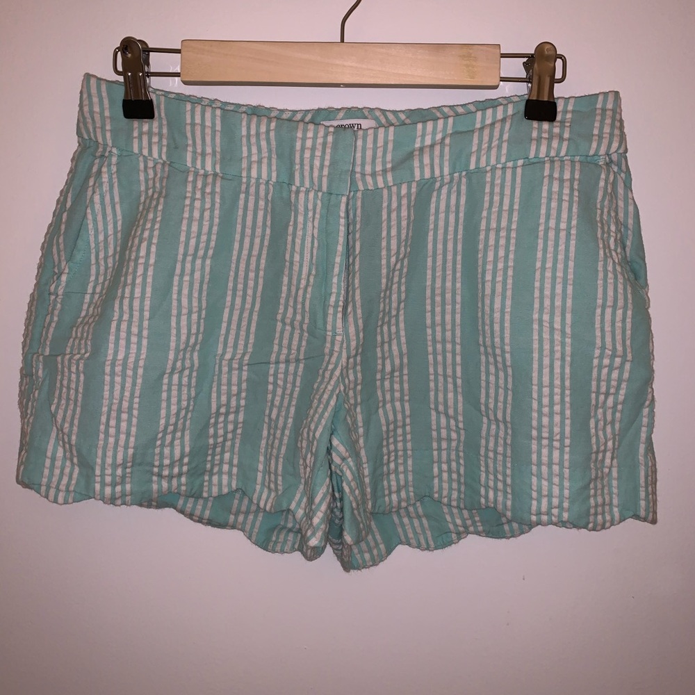 Women’s striped shorts.